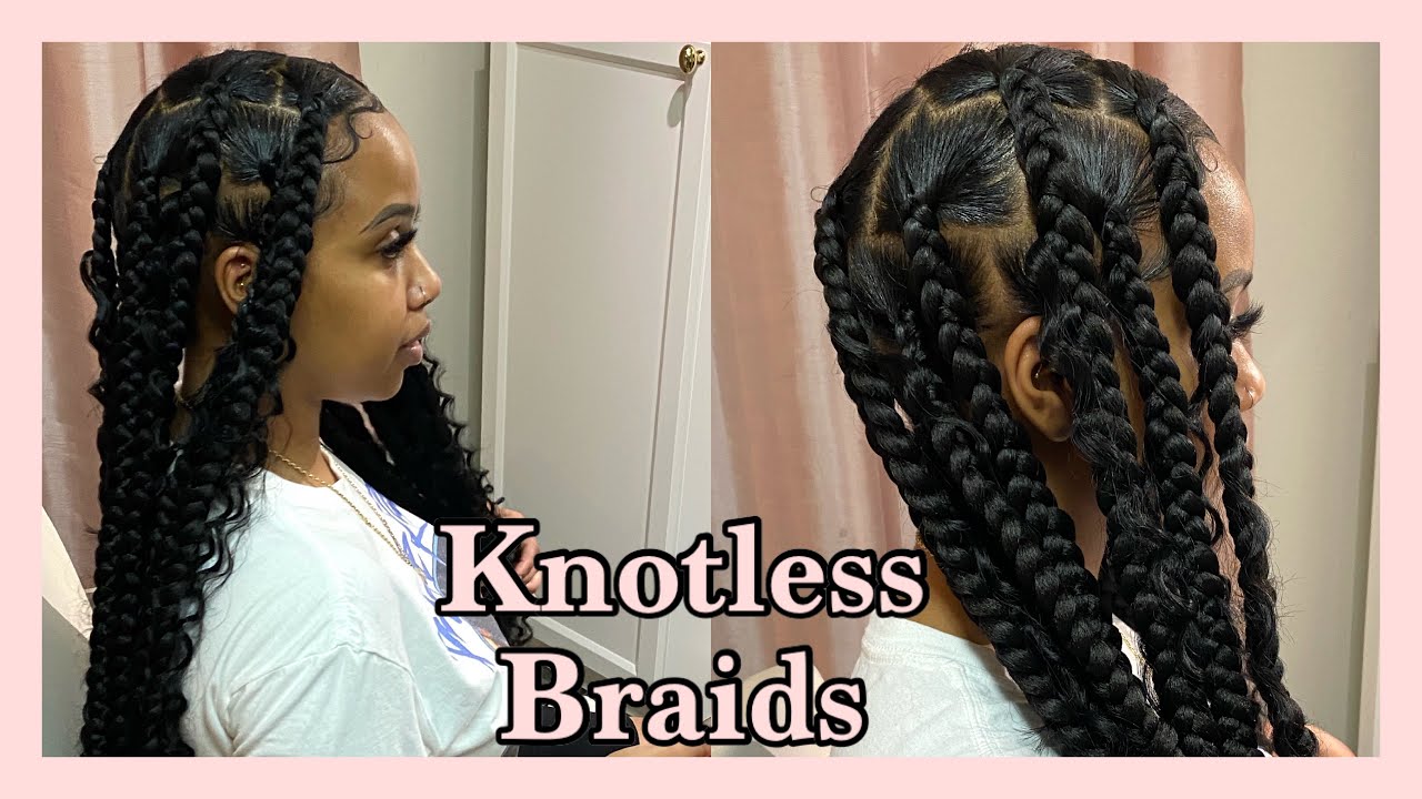 KNOTLESS BOX BRAIDS TUTORIAL || GODDESS BRAIDS