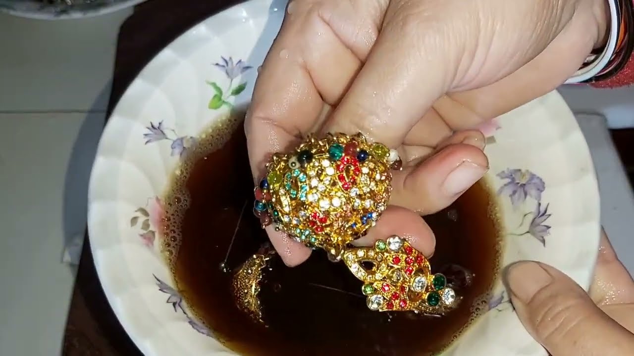 HACKS TO CLEAN ARTIFICIAL JEWELLERY 🤍 #artificialjewellery #jewelleryhaul #jewellerycleaning #hacks