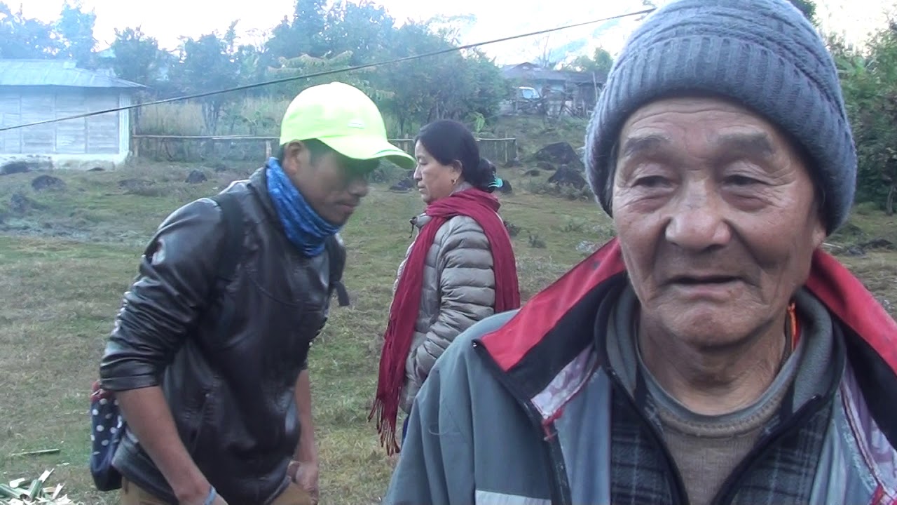 Pemakod people near Tibet/ China border in india speaking Tsangla/ Sarchogpa...