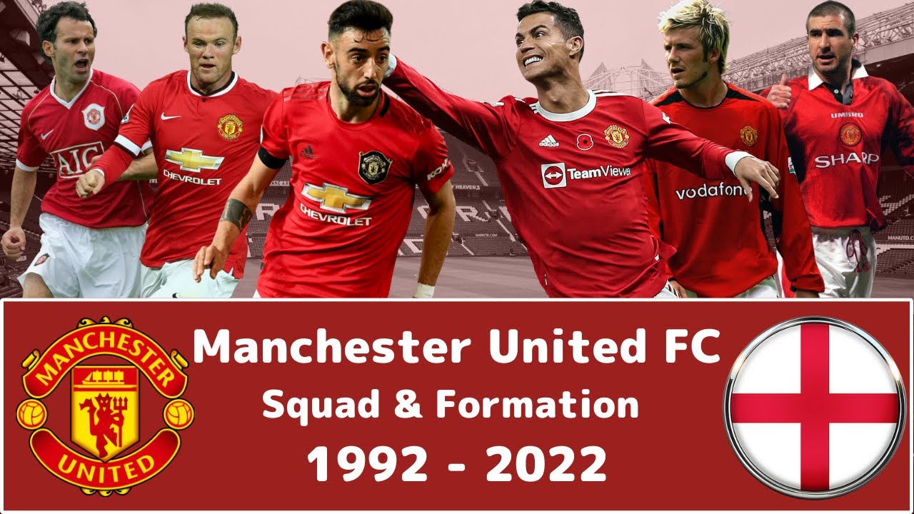 Manchester United FC Squad & Formation 1992 to 2022 with season results