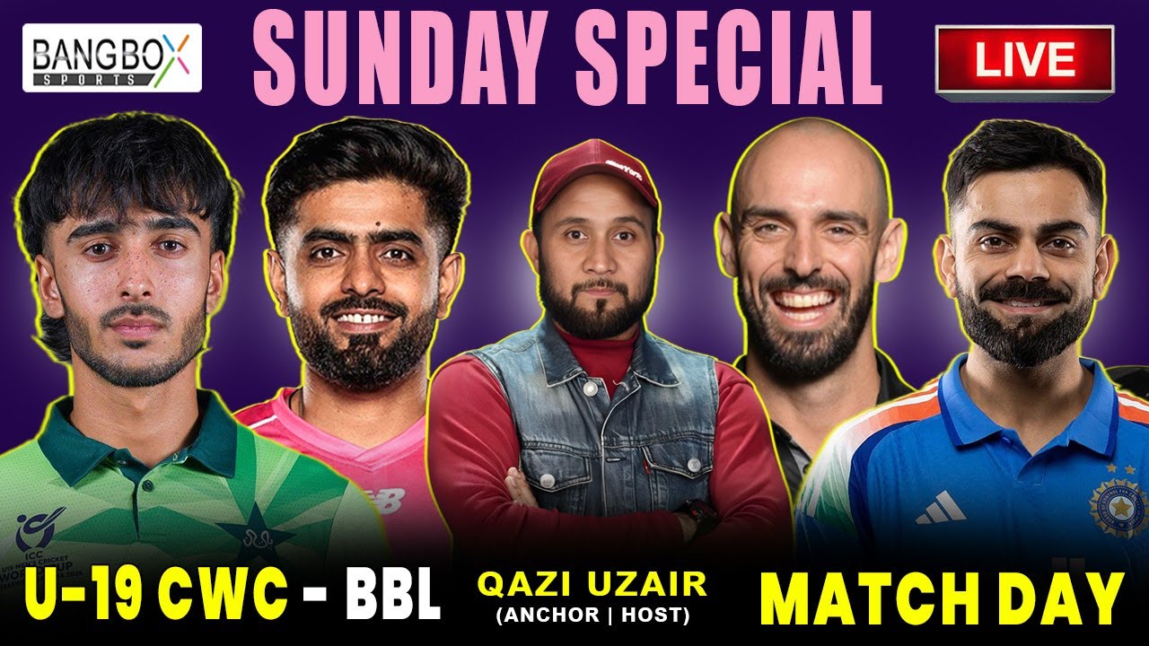 LIVE: PAK U-19 vs SCO U-19 | IND vs NZ 3rd ODI | #sydney #bbl  #babarazam #viratkohli