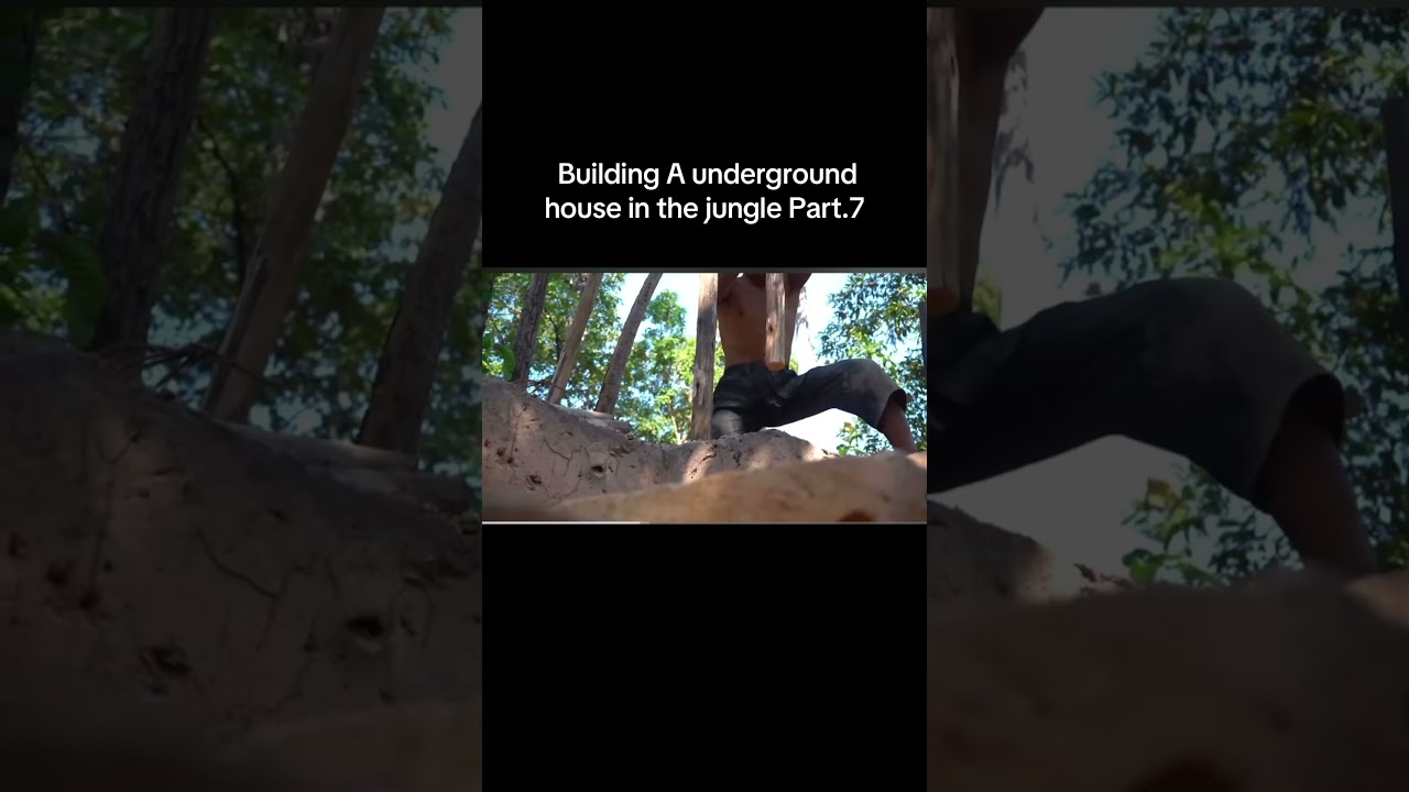 Building a underground house in the jungle part 7 
