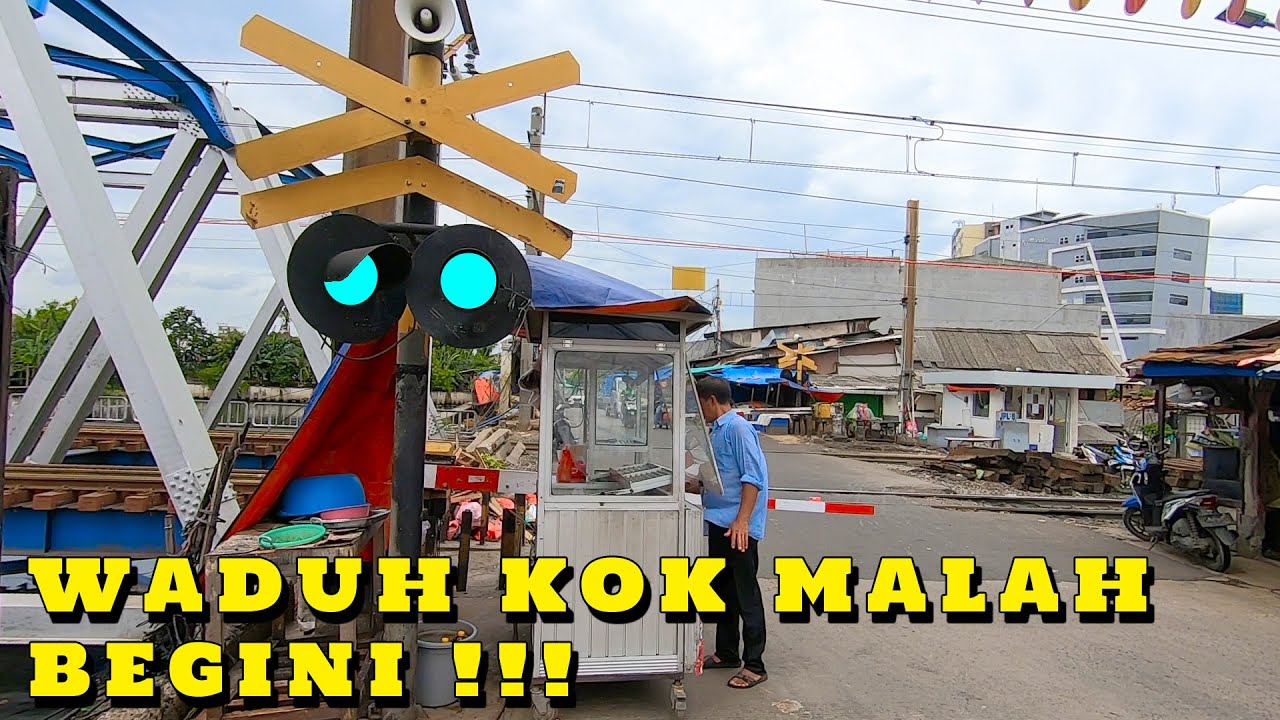 MELIHAT Perlintasan KRL JPL 8 Pesing Koneng Th 2025 : Waduh Kok Gini !!
