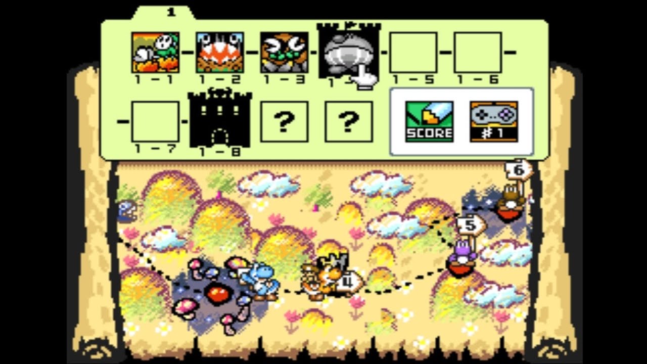 Gameplay, Super Mario World 2: Yoshi's Island. Joguinho legal e bem bonito.
