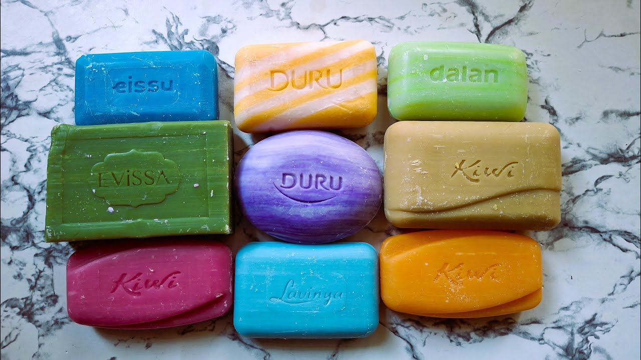 ASMR DRY SOAP CUTTING / COLORFUL DRY SOAP CARVING / Резка сухого мыла.