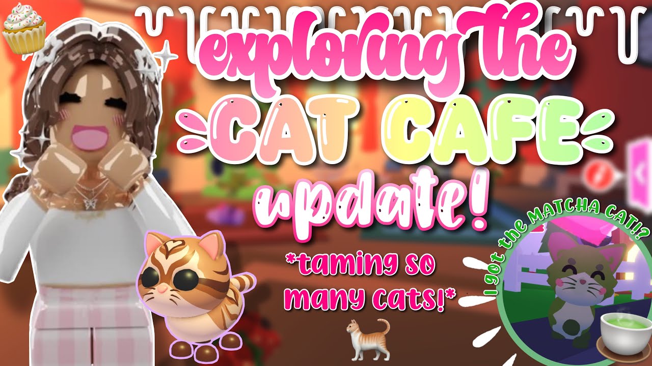 Исследуем обновление &laquo;КОТОКАФЕ&raquo; в Adopt Me! (я получила новых питомцев!) 🍵🧁🐾