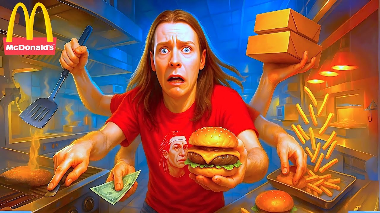 J’Ouvre Un MCDO Et C’est CAUCHEMAR En Cuisine ! 😱🍟 (Fast Food Simulator) - Délires de Max