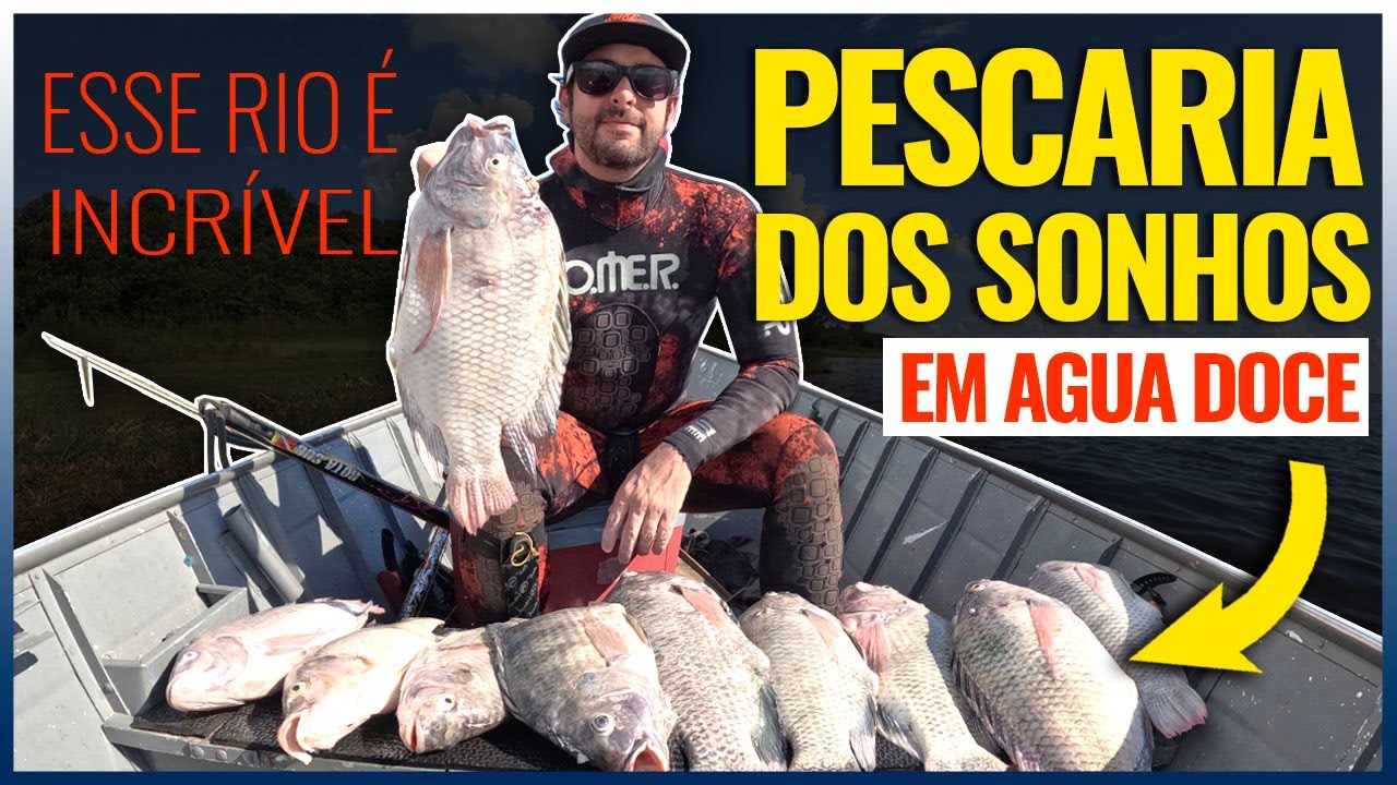 O MERGULHO NO RIO PODE SER MUITO DIFERENTE DO QUE IMAGINAMOS. ESTOU IMPRESSIONADO COM ESSA PESCARIA
