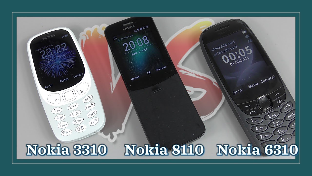 3 Of The Best Iconic Nokia REBOOT Phones: Nokia 3310, Nokia 6310 & Nokia 8110 4G. Which 1 Is Best??