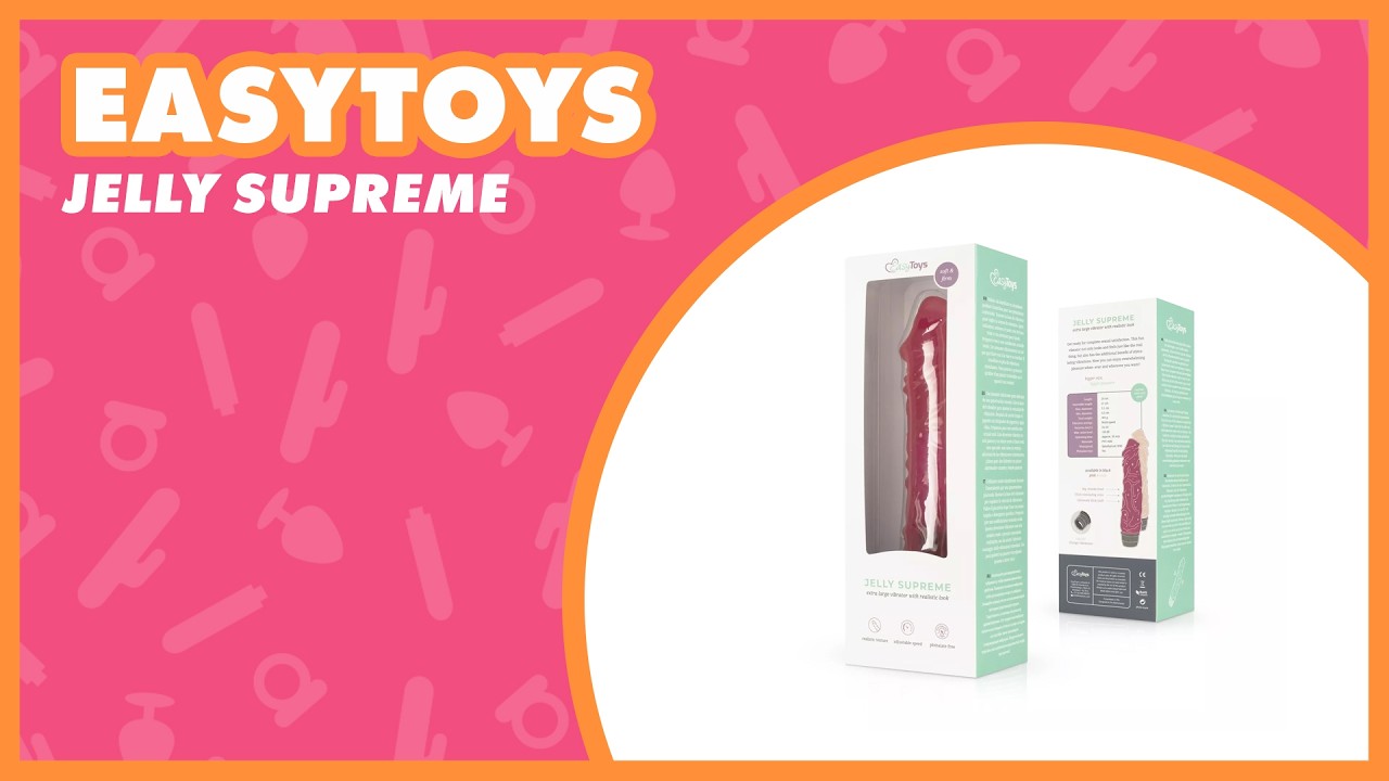 EasyToys Jelly Supreme Realistic Vibrator &ndash; Soft Feel & Powerful Multi-Speed ✨ 💗 EasyToys