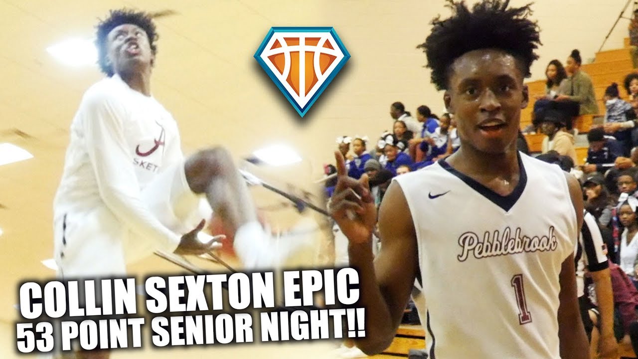 Collin Sexton EPIC 53 POINT SENIOR NIGHT Was A Movie!! | MOST ENTERTAINING Player I've Filmed