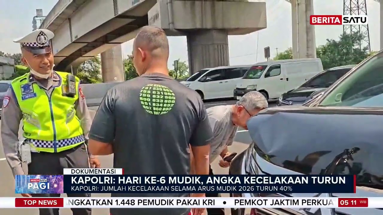 Kapolri Ungkap Penurunan Kecelakaan Mudik Hingga 40% #beritasatu