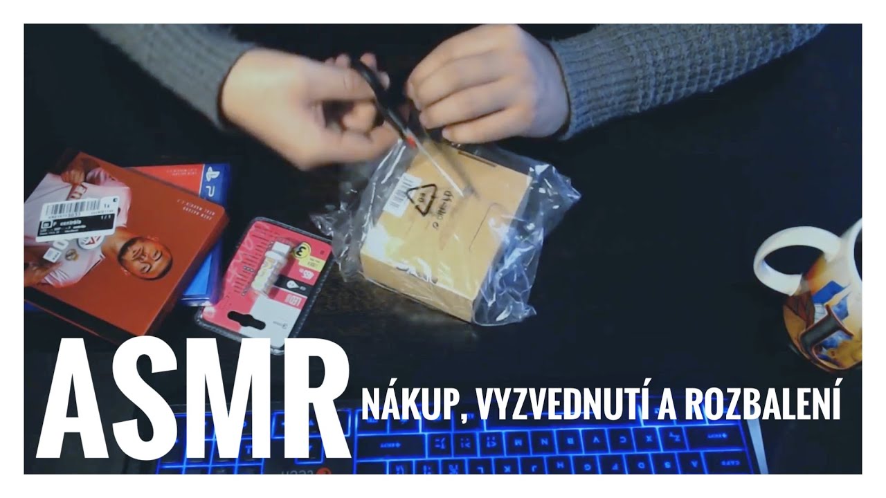 ASMR CZ - Nákup, vyzvednutí, rozbalení/ šeptání