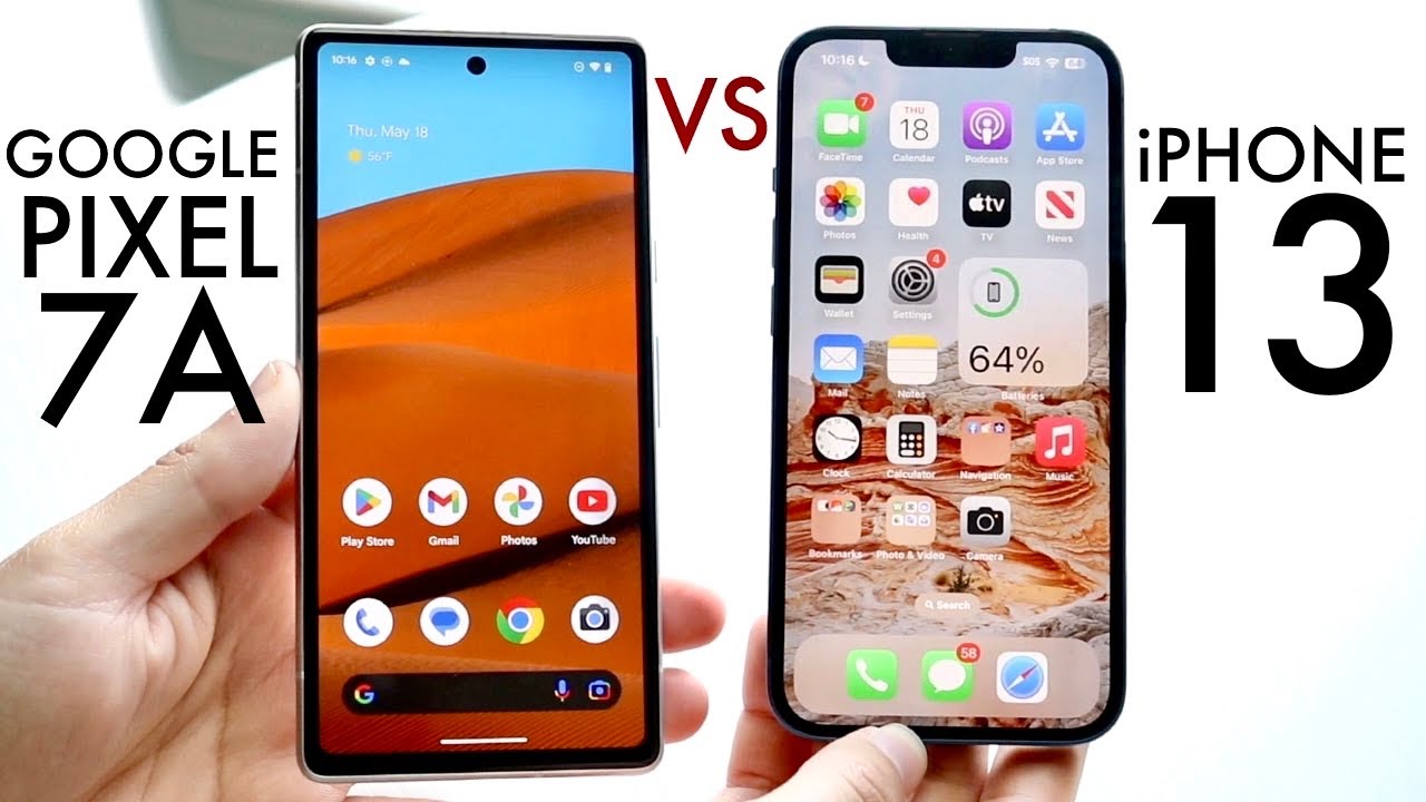 Google Pixel 7A против iPhone 13! (Сравнение) (Обзор)