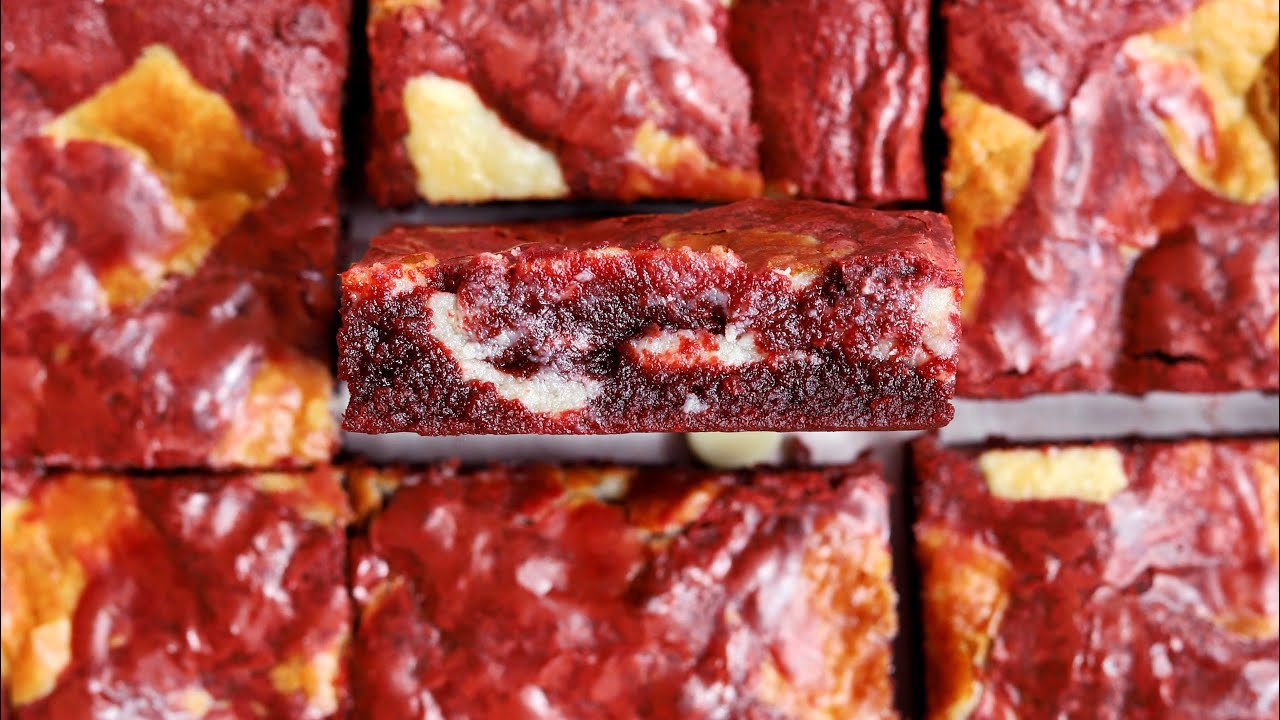 TRUE Red Velvet Brownies MELT IN YOUR MOUTH