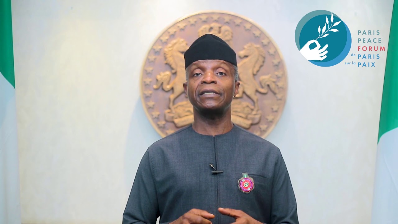 Yemi Osinbajo, Vice President of the Federal Republic of Nigeria - Paris Peace Forum