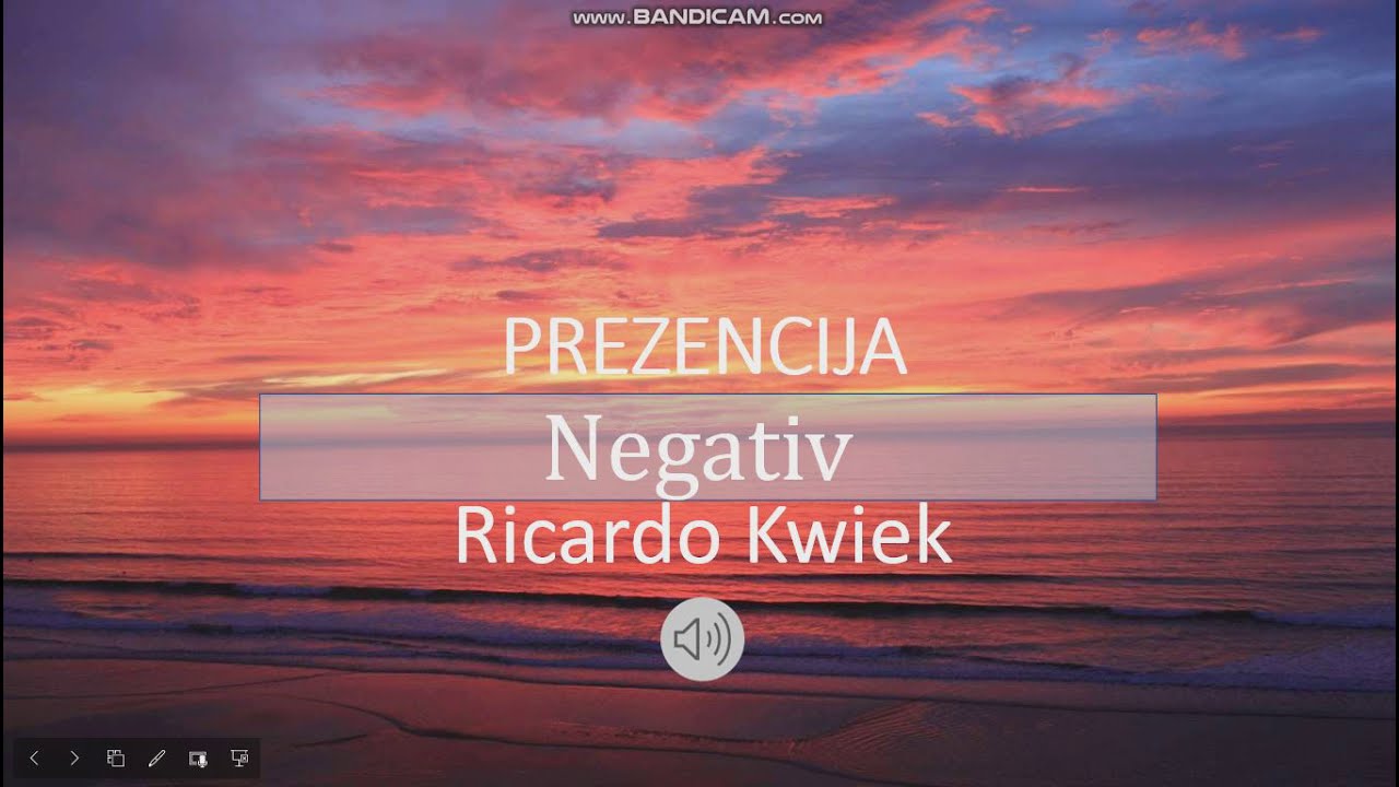 Prezncija Negativ cu versuri 2020 -Ricardo Kwiek
