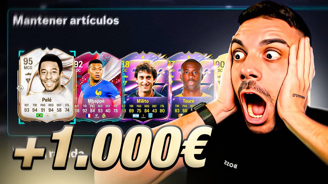 GASTO +1000 EUROS EN SOBRES Y LO USO EN FUT CHAMPIONS - DjMaRiiO