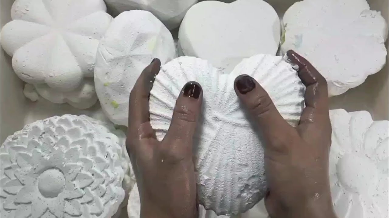 White Gym Chalk Crushing ASMR | Plain Jane | Stress Relief | Satisfying | @ASMRgymchalkIndonesia