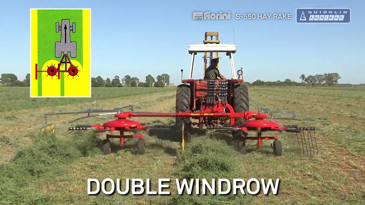Fiorini S550 Hay Rake - Guidolin Agrimac