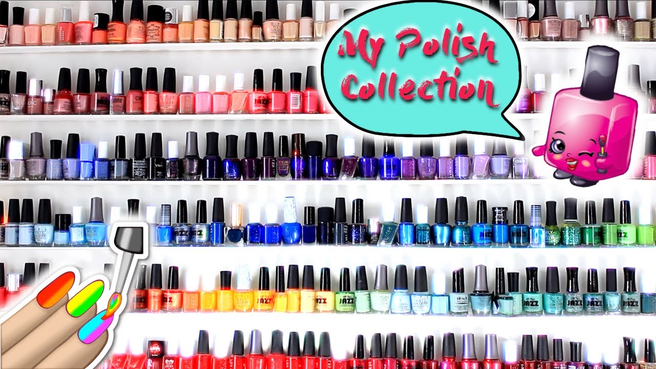 NAIL POLISH COLLECTION & STORAGE including STAMPING POLISHES, GLITTERS, HOLO, IRIDESCENT