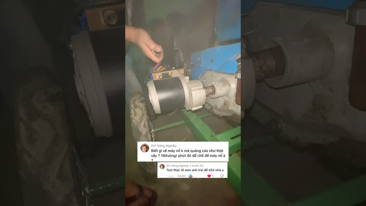 Test Đề nổ máy dầu D24 tự làm đơn giản 