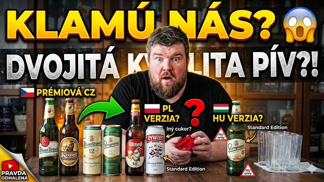 KLAMÚ NÁS? Šokujúce odhalenie dvojitej kvality pív