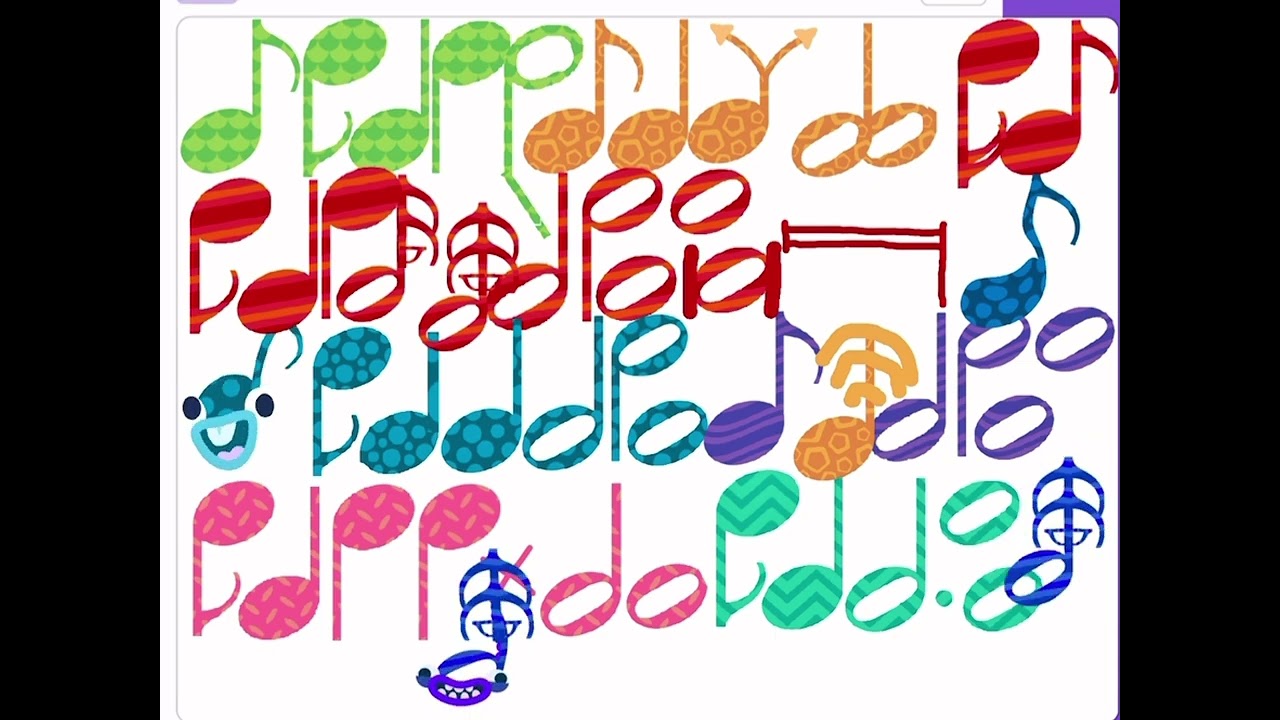 Endless music I added half a eighth a and quarter a low half g and eighth g high whole g 