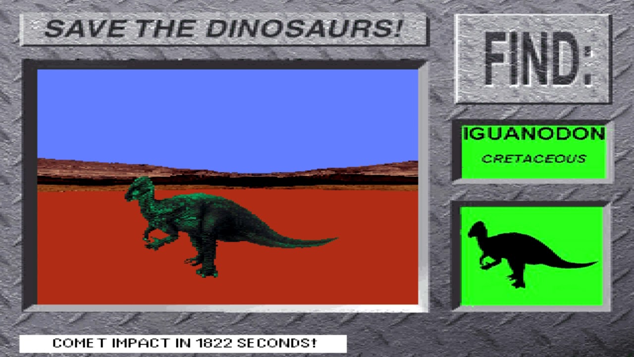 Save The Dinos! (HD) from 3-D Dinosaur Adventure MS-DOS/Packard Bell Version