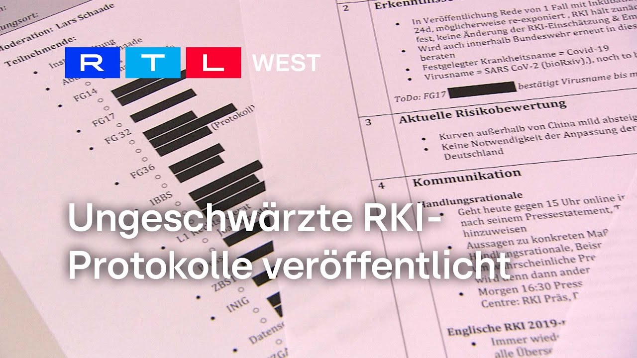 RKI-Papiere: Journalisten ver&ouml;ffentlichen ungeschw&auml;rzte Protokolle | RTL WEST, 23.07.2024