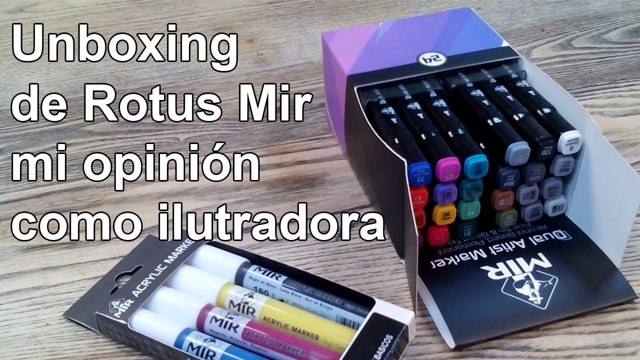 Unboxing y Opinión Rotuladores Mir