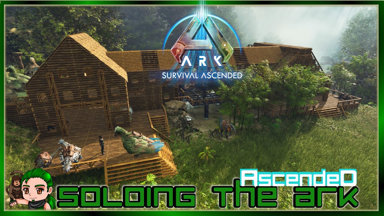 Water Fall Base Build Finished! Soloing the Ark Ascended 22
