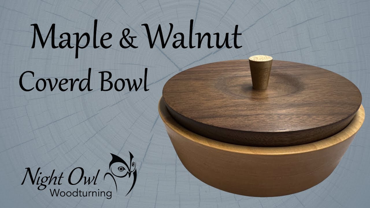 Maple Bowl with Walnut Lid