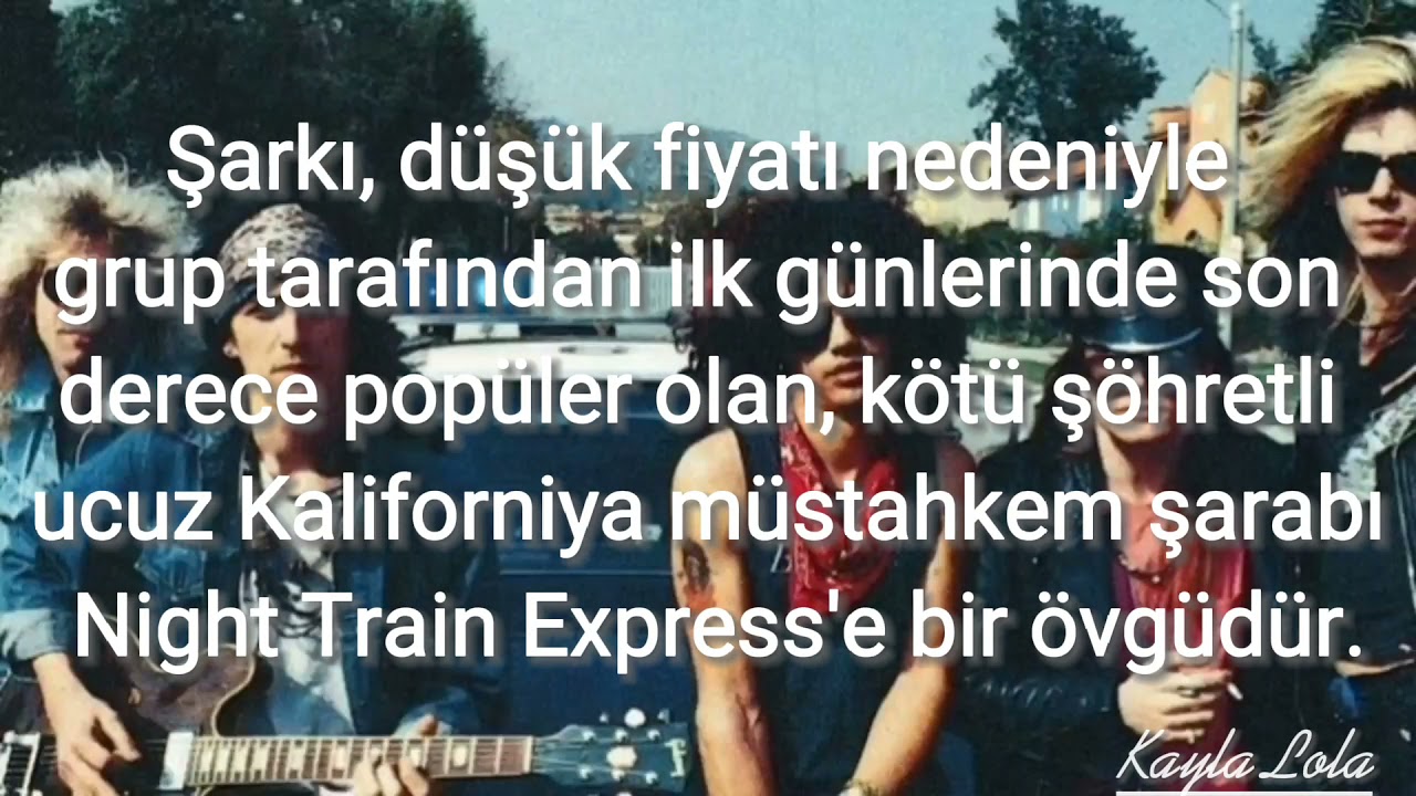 Guns N' Roses – Nightrain || Türkçe Çeviri ||
