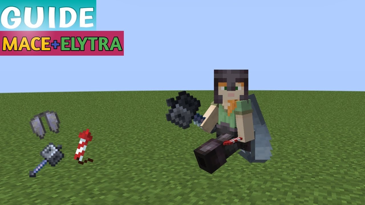 How to do ELYTRA+mace PvP#minecraft 