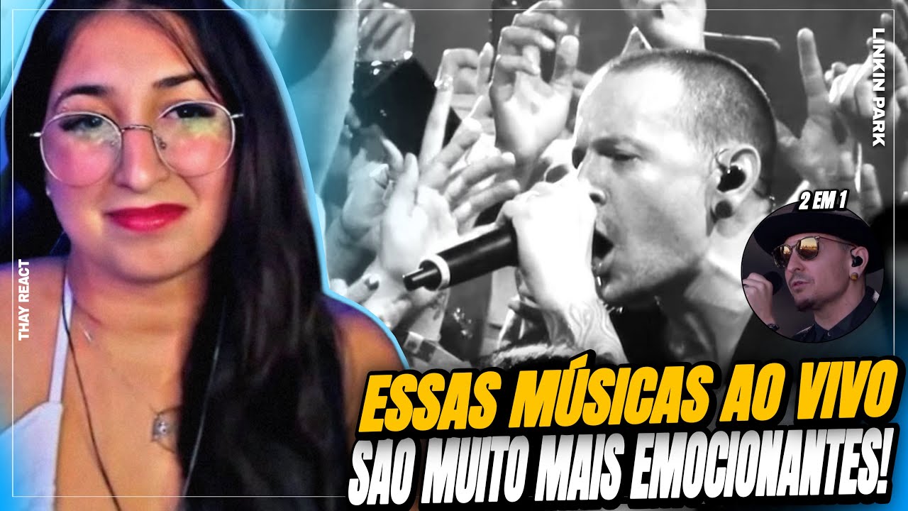 THAY REACT: 2 EM 1 LINKIN PARK - One More Light Live & Crawling [Official One More Light Live]