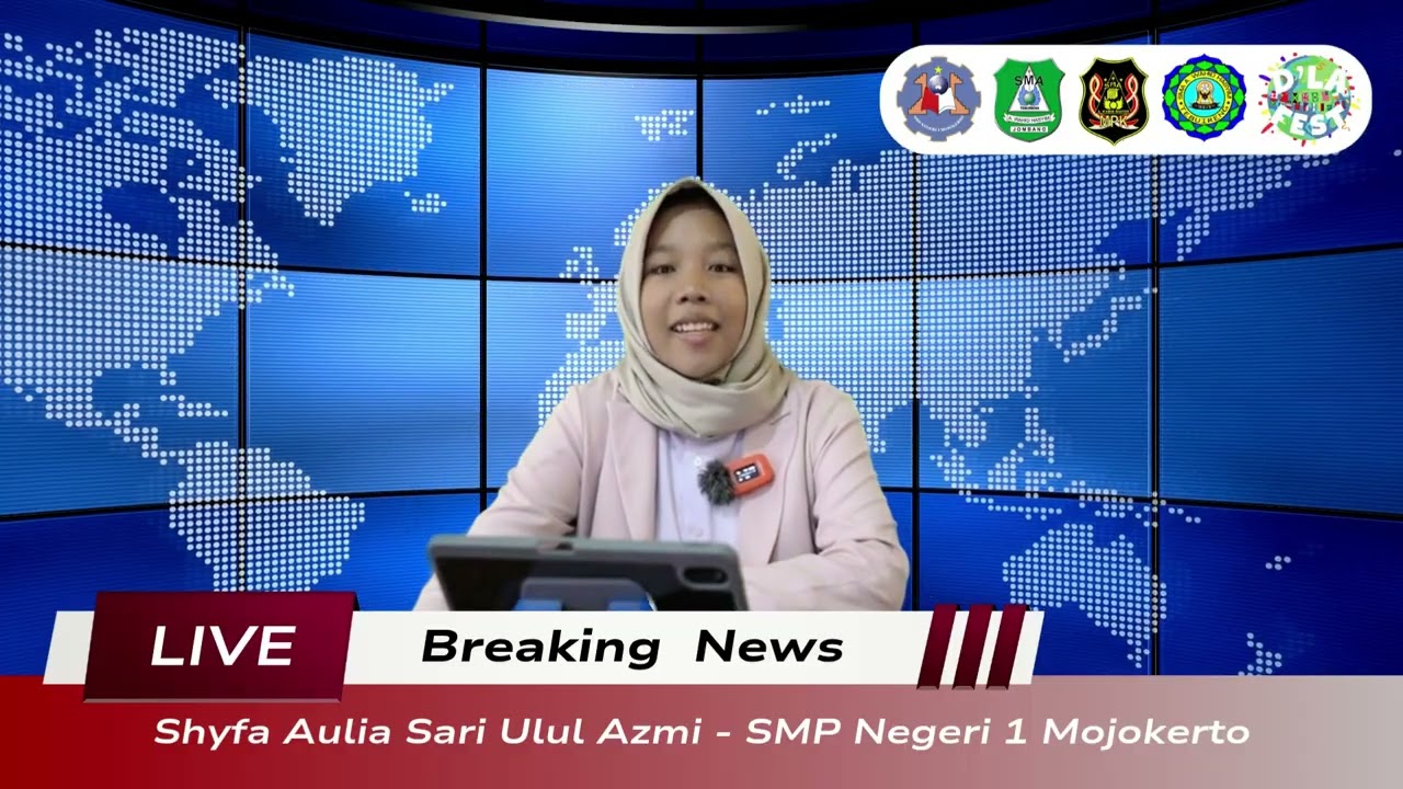 News Anchor_Shyfa Aulia Sari Ulul Azmi_SMP Negeri 1 Mojokerto