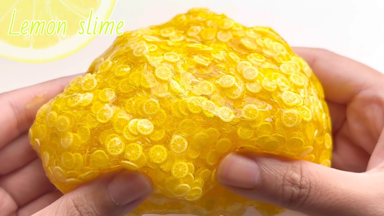 【ASMR】レモンスライム🍋｜暑い夏にぴったり｜フレッシュなスライム☀️