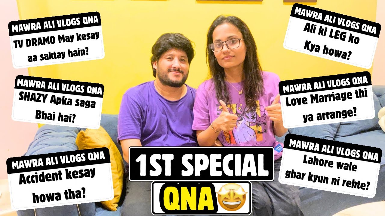 Ali ki leg ko Kya howa?🦿Our first QNA Vlog🤩 Must Watch❤️