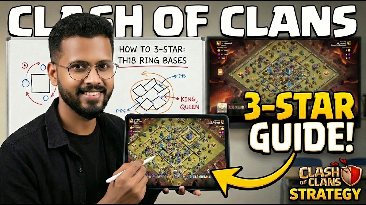 No More 2 Stars! 🔥 TH18 Ring Base 3 Star Trick Explained