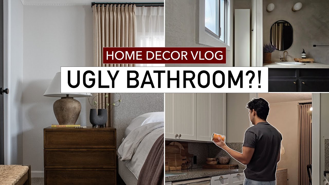 Home Design Vlog: bedroom decor, starting the bathroom makeover, pumpkin bread | Casa Refined Vlogs