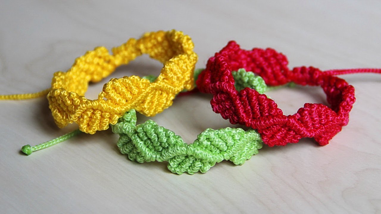 How to Make Macrame Bracelet | Macrame Leaf Bracelet Tutorial