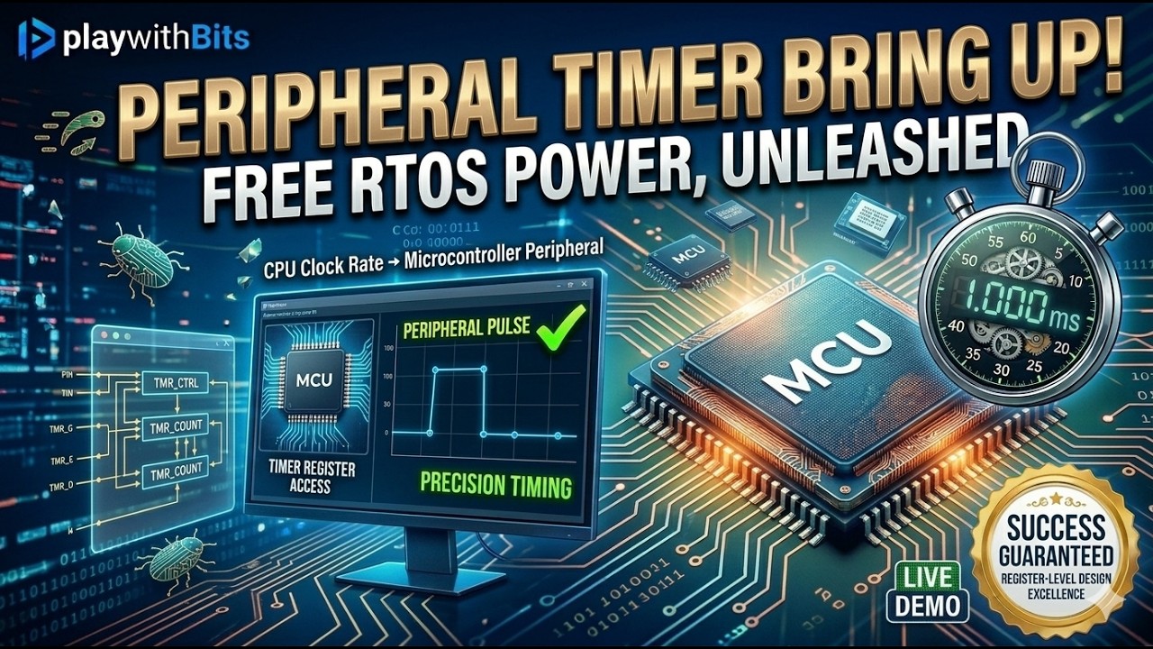 FreeRTOS on RPI3B: Peripheral Timer Driver and Bringup