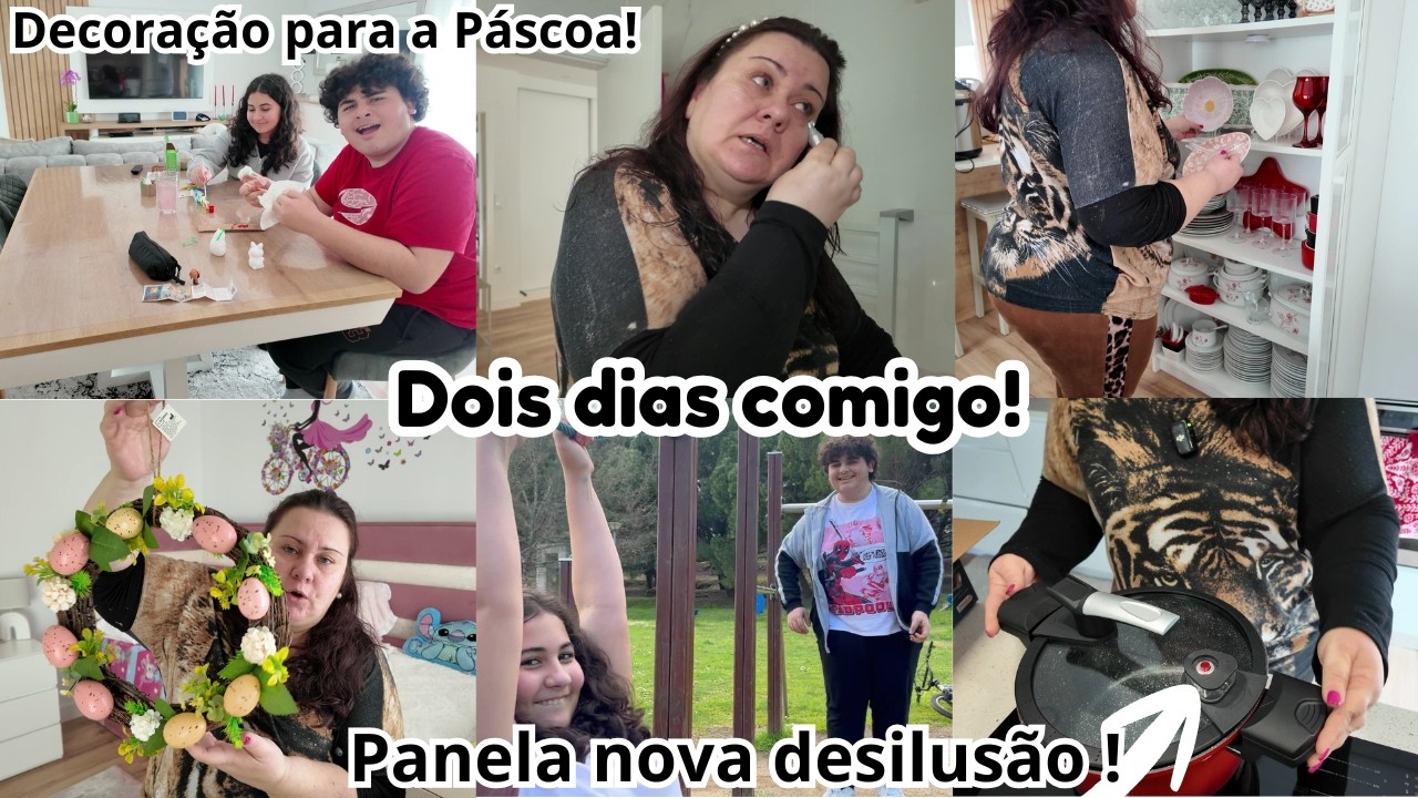 2 Dias Comigo ! Cremes que uso ! Assado sem gordura ! Panela nova desilusão !Páscoa decoração ! Lar