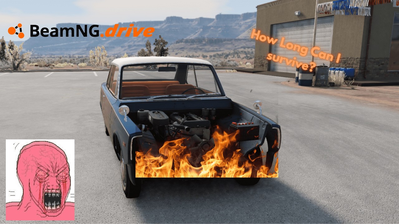 BeamNG drive No Radiator Challenge Attempt 1