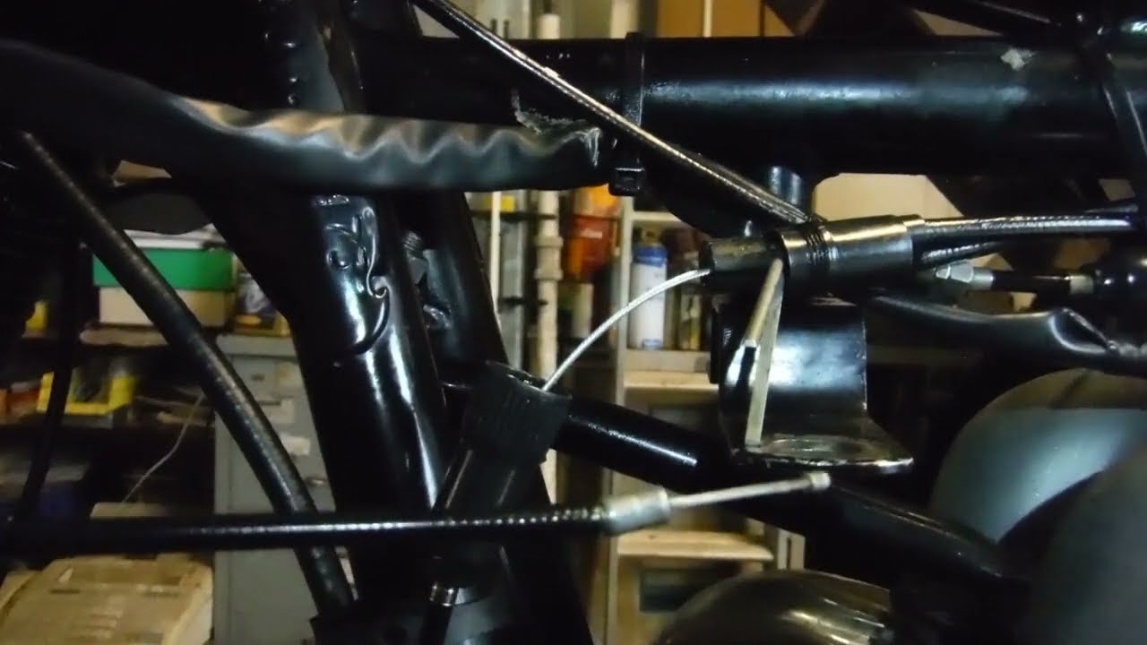 Motorcycle throttle cable / choke cable etc easy replacement trick for 1 into 2 type cables.