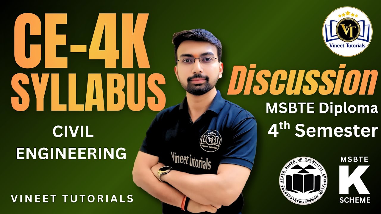 CE4K Syllabus Discussion | Diploma Civil 4th Semester | Vineet Sir | Vineet Tutorials |