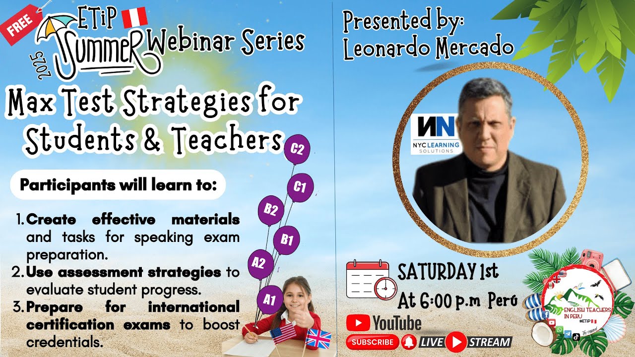 First ETiP Summer Webinars Series 2025 