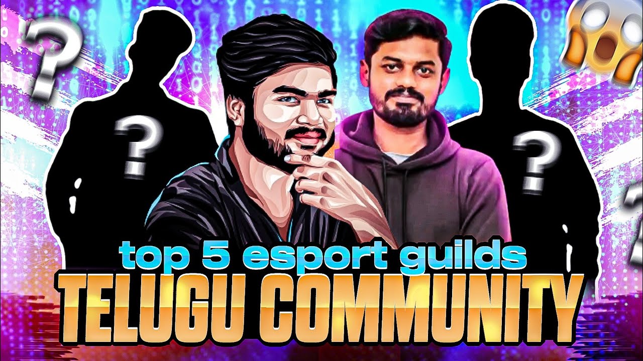 TOP 5 ESPORTS GUILD IN TELUGU COMMUNITY 🔥 para SAMSUNG A3,A5,A6,A7,J2,J5,J7,S5,S6,S7,S9,A10,A20,A30