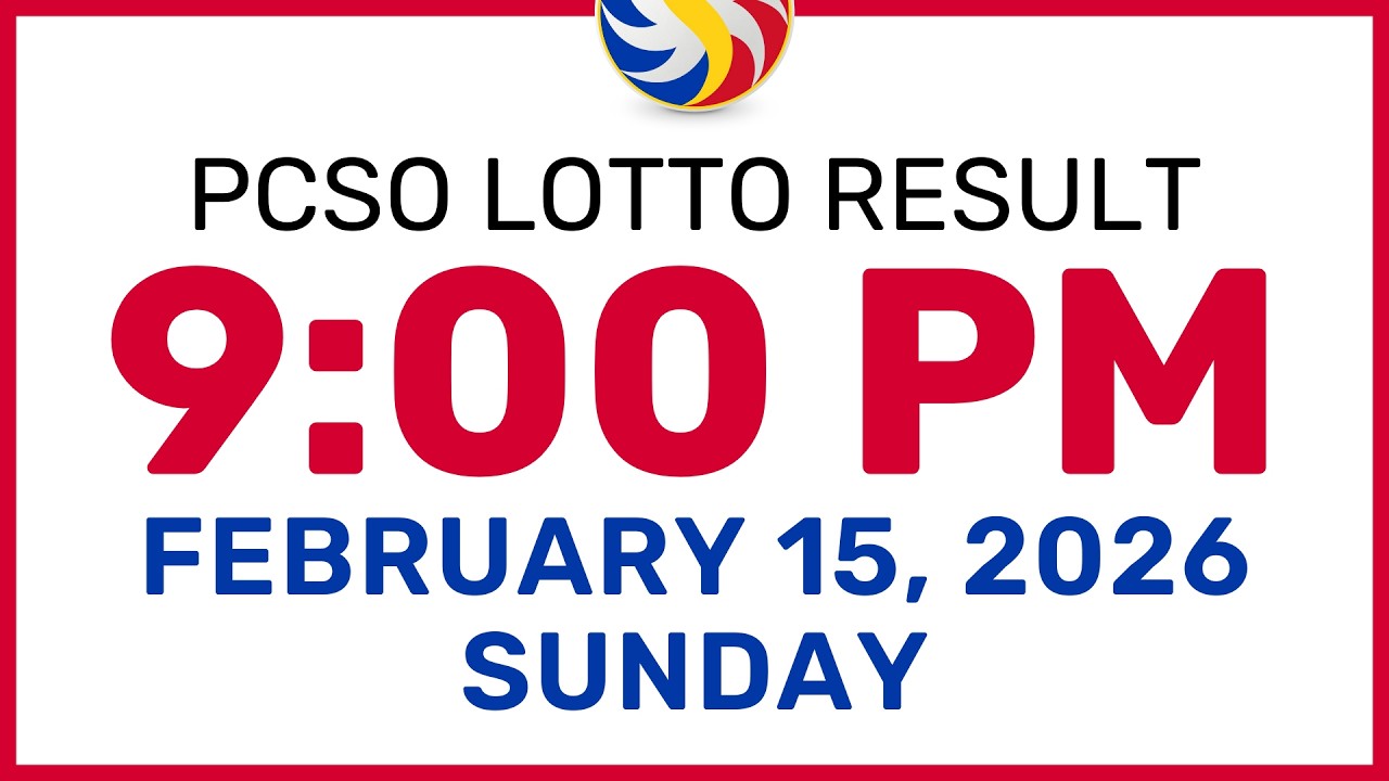 9pm Lotto Result Today February 15 2026 PCSO